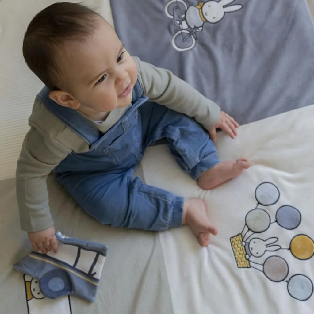 Tapis de parc Miffy fluffy bleu (80 x 100 cm) Tapis De Jeu