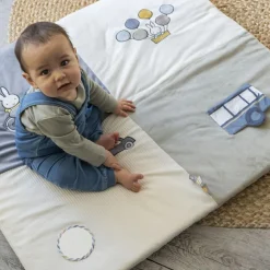 Tapis de parc Miffy fluffy bleu (80 x 100 cm) Tapis De Jeu