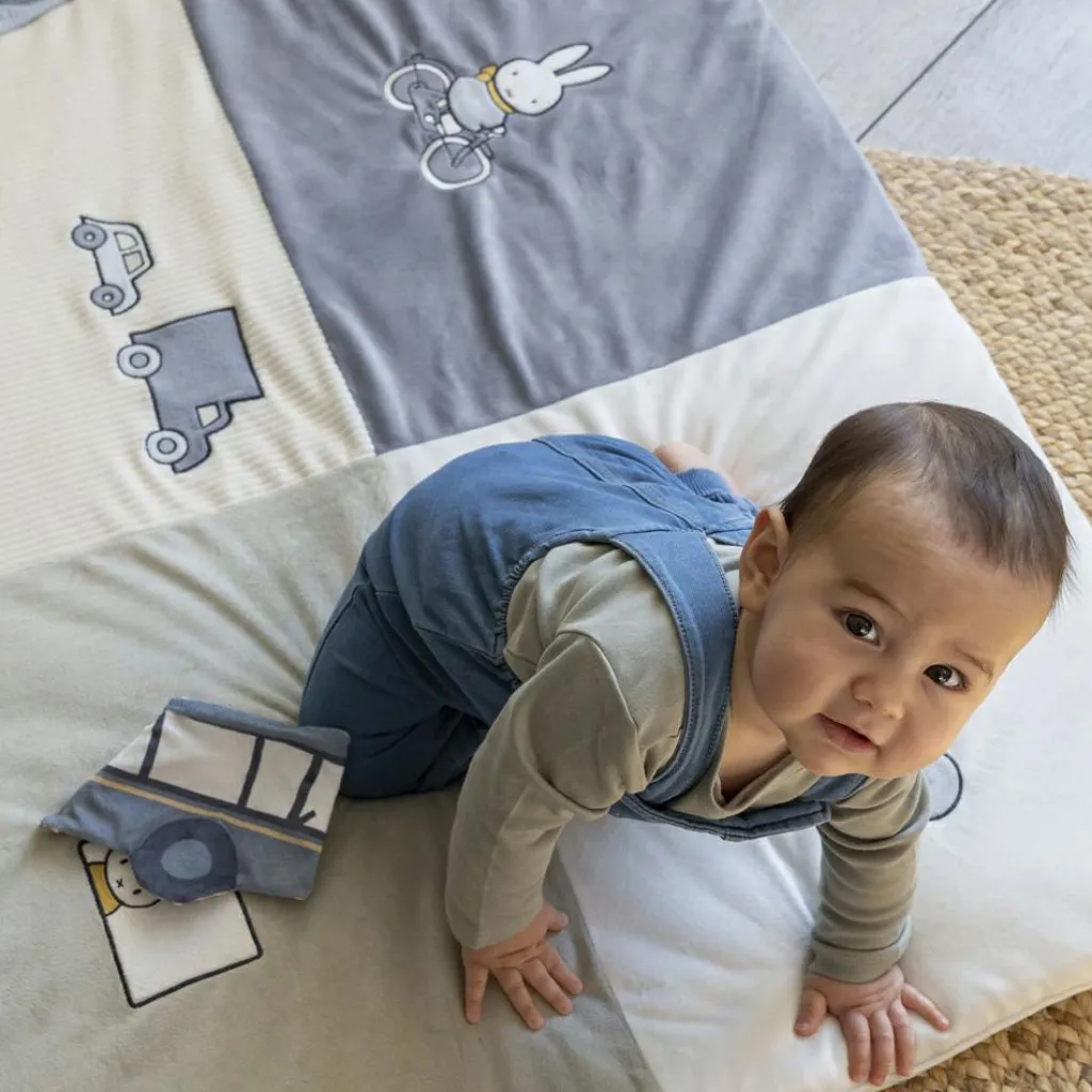 Tapis de parc Miffy fluffy bleu (80 x 100 cm) Tapis De Jeu