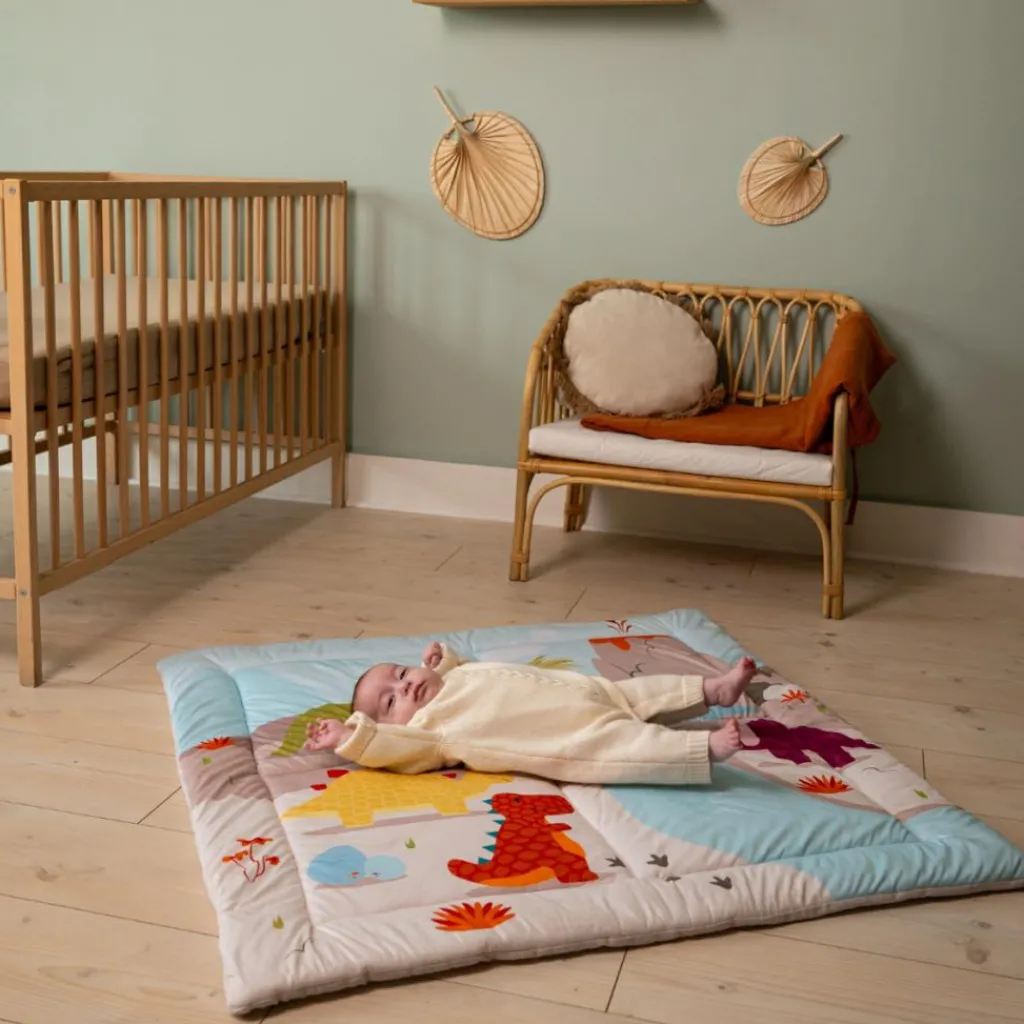 Discount Tapis de parc réversible Les Amis Dinos Tapis De Jeu