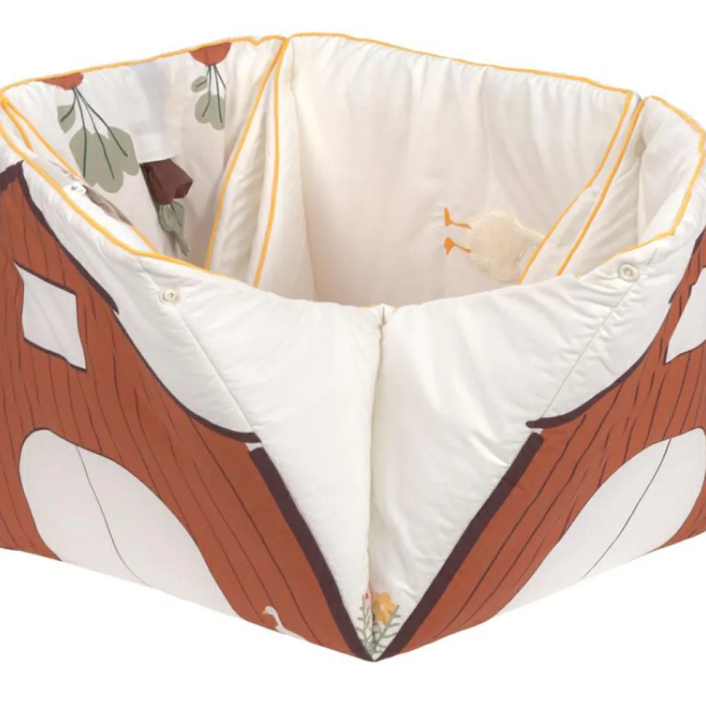 Outlet Tapis d´éveil 2 en 1 en coton bio Tiny Farmer (120 x 120 cm) Tapis D'Éveil