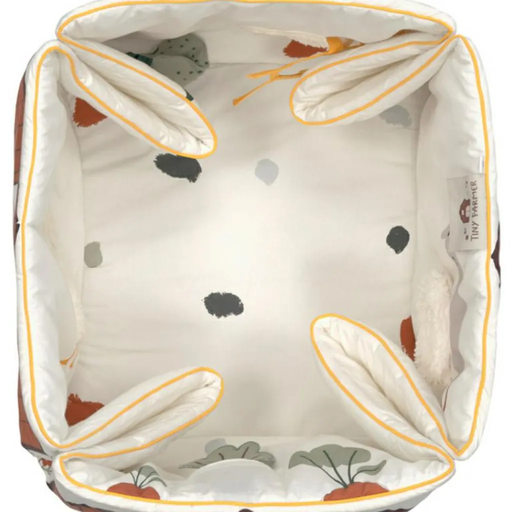 Outlet Tapis d´éveil 2 en 1 en coton bio Tiny Farmer (120 x 120 cm) Tapis D'Éveil