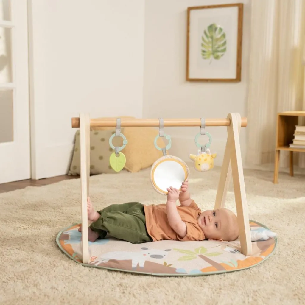 New Tapis d'éveil avec arche en bois Tanner Tapis D'Éveil