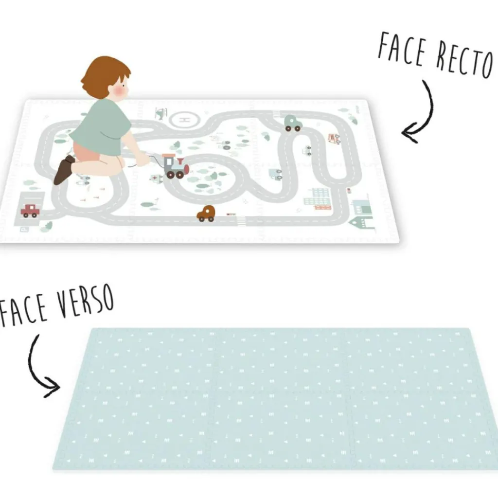 Online Tapis puzzle 3 en 1 Tiloo Road (120 x 180 cm) Tapis De Jeu