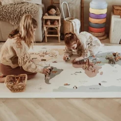 Best Tapis puzzle 3 en 1 Tiloo Worldmap (120 x 180 cm) Tapis De Jeu