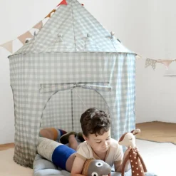 Outlet Tente de jeu en tissu recyclé Vichi Bleu Tente De Jeu