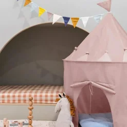 Hot Tente en tissu recyclé Uni rose Tente De Jeu