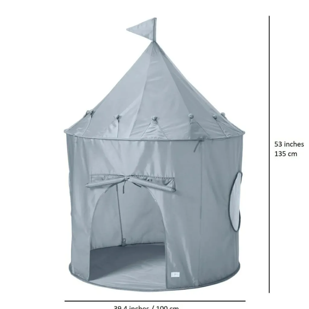 Sale Tente en tissu recyclé Uni bleue Tente De Jeu