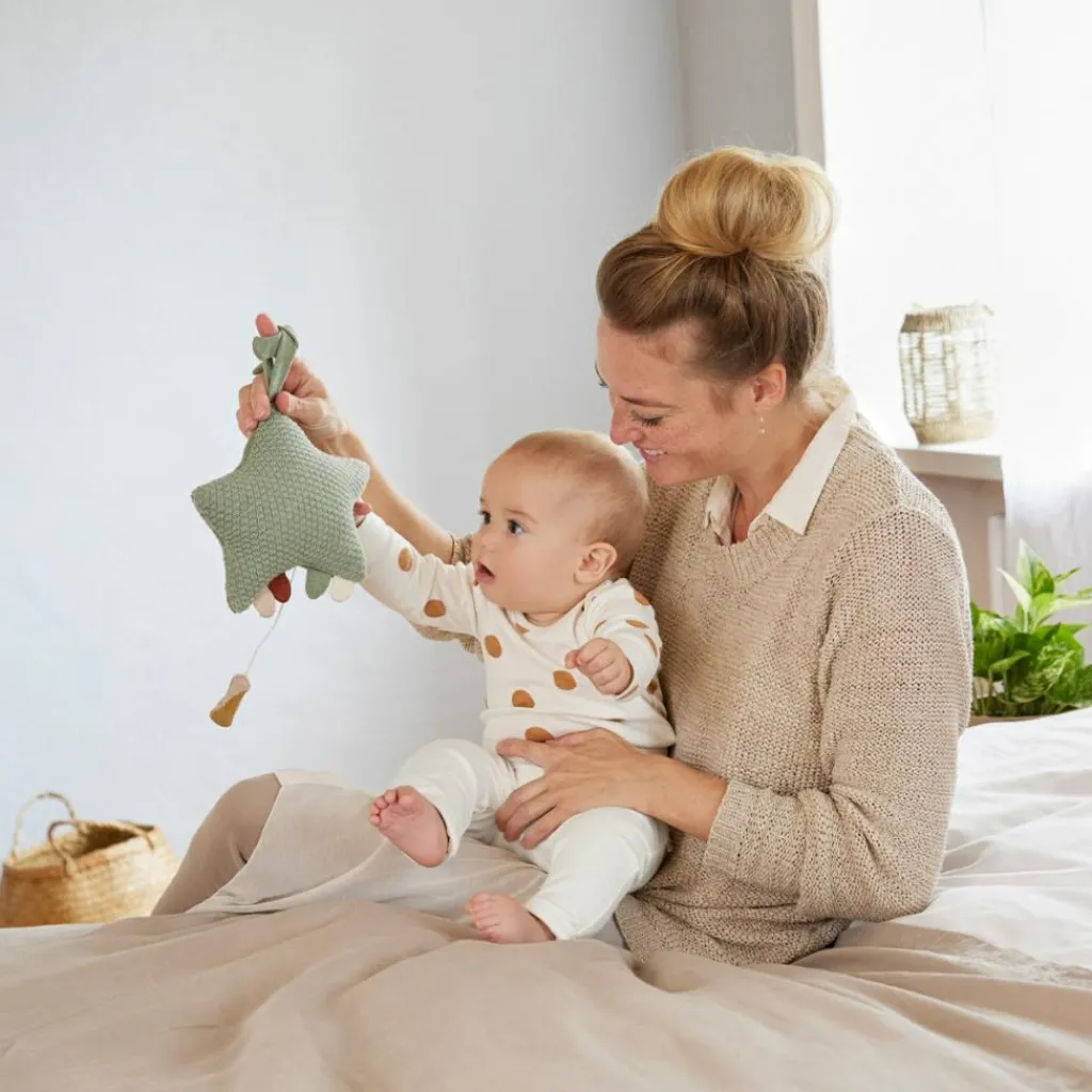 Best Étoile musicale Little Universe tricotée verte Peluche Musicale