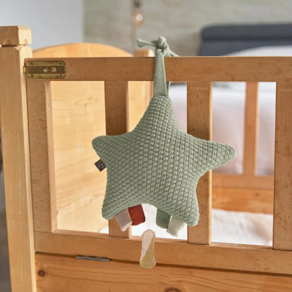 Best Étoile musicale Little Universe tricotée verte Peluche Musicale