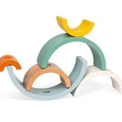 Tortue arc-en-ciel empilable à rouler Sweet Cocoon Jouet À Empiler