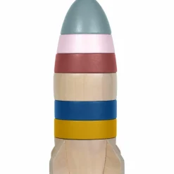 Hot Tour à empiler en bois Fusée Jouet À Empiler