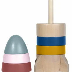 Hot Tour à empiler en bois Fusée Jouet À Empiler