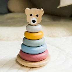 Hot Tour à empiler en bois Ours Jouet À Empiler
