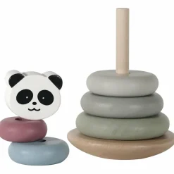 Sale Tour à empiler en bois Panda Jouet À Empiler