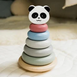 Sale Tour à empiler en bois Panda Jouet À Empiler