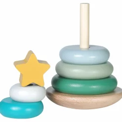 Discount Tour à empiler en bois Sapin Jouet À Empiler