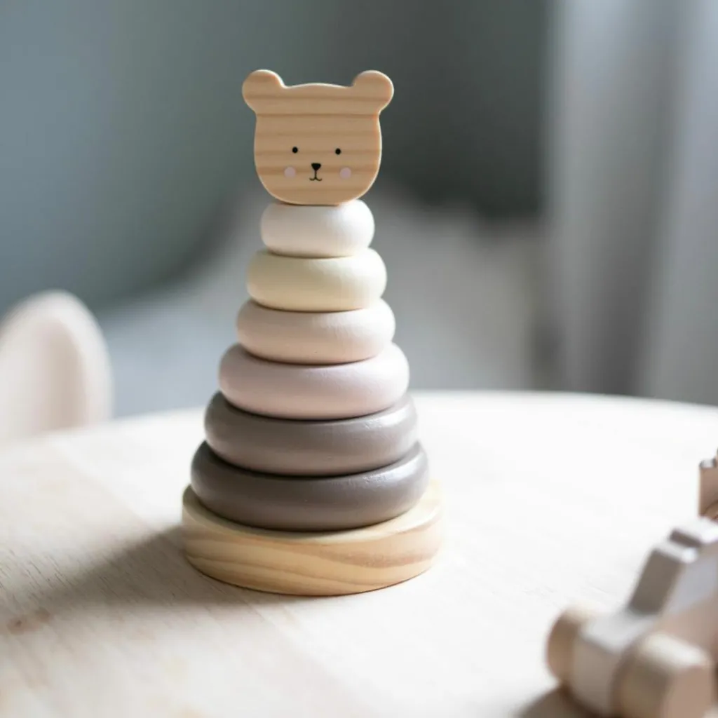 New Tour à empiler Teddy Nature Jouet À Empiler