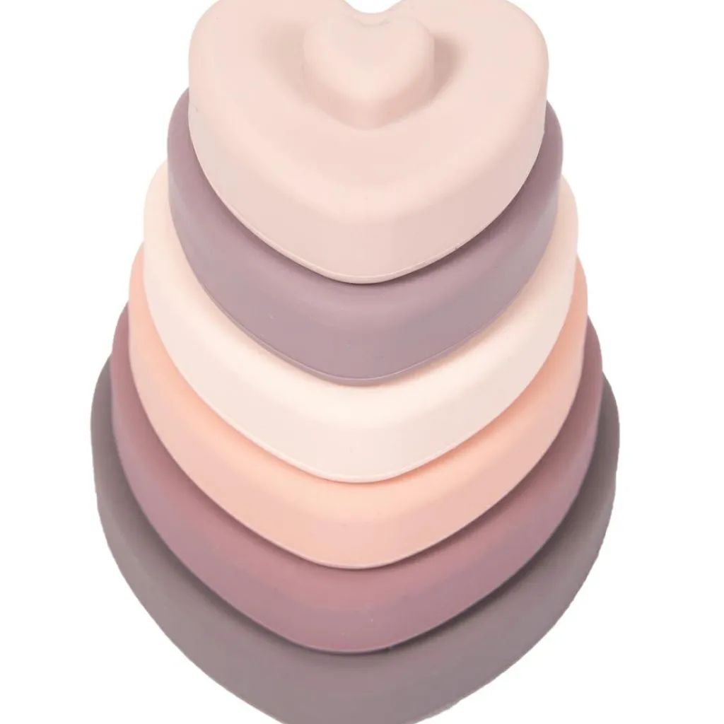 Discount Tour coeurs à empiler en silicone Jouet À Empiler