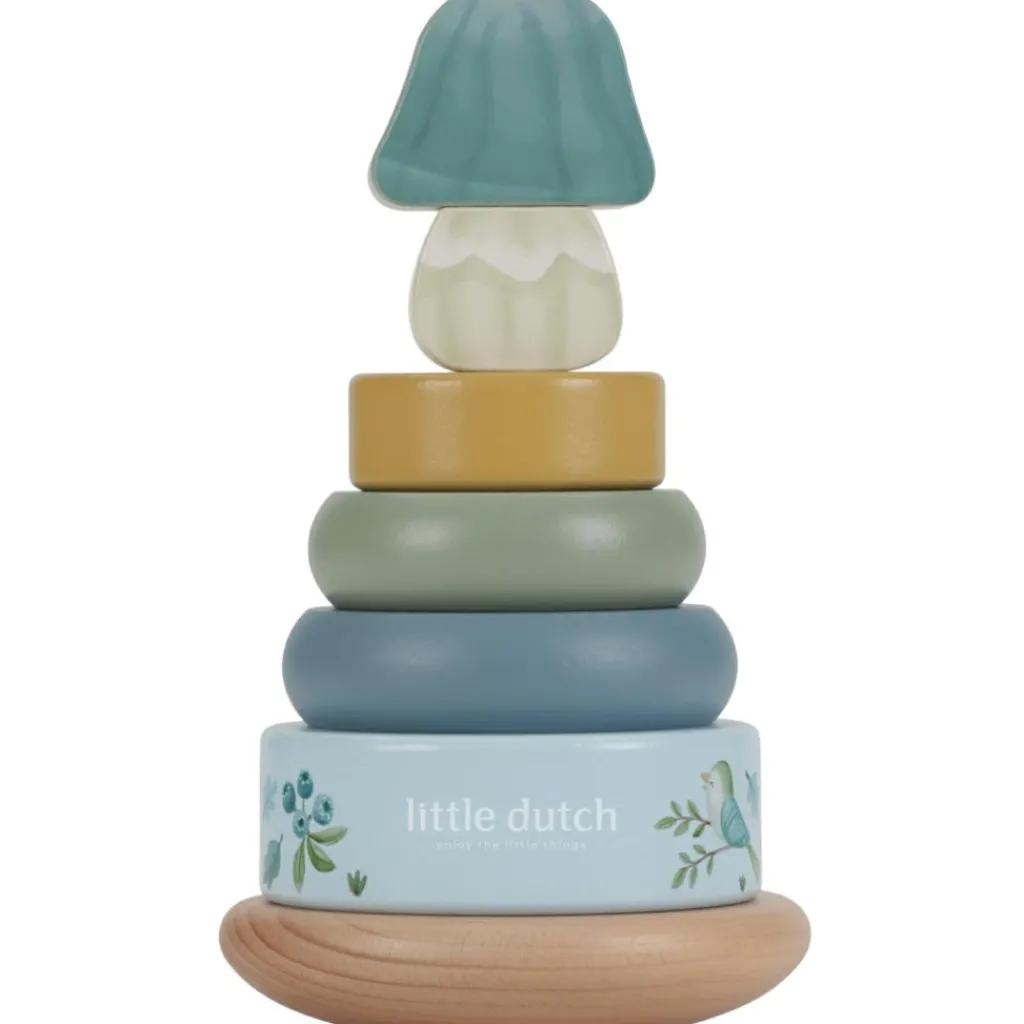 Sale Tour d'anneaux à empiler en bois FSC Forest Friends Jouet À Empiler