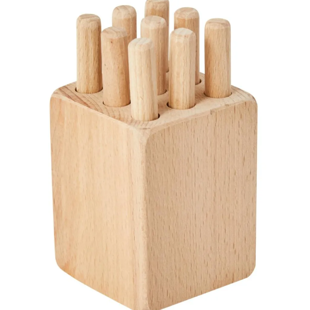 Discount Tourillon - Jeu en bois pour développer la motricité fine Jouet À Encastrer