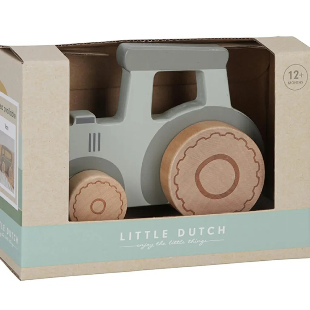 Best Tracteur en bois Little Farm Petites Voitures, Véhicules Et Circuits