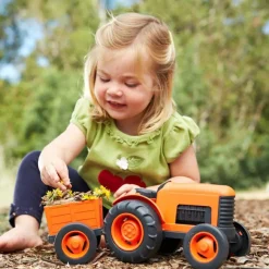 Discount Tracteur orange et gris Petites Voitures, Véhicules Et Circuits