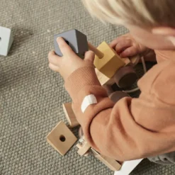 Online Train blocs de construction avec cubes naturel Jeu De Construction