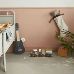 Online Train blocs de construction avec cubes naturel Jeu De Construction