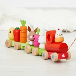 Sale Train d'activités à tirer Ferme Jouet À Tirer / Pousser