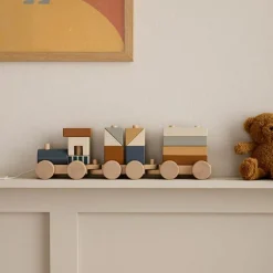 Discount Train d'activités Blocs marron Jeu De Construction