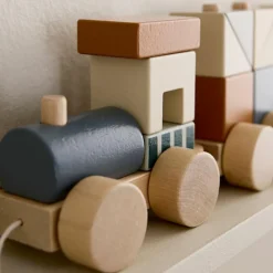 Discount Train d'activités Blocs marron Jeu De Construction