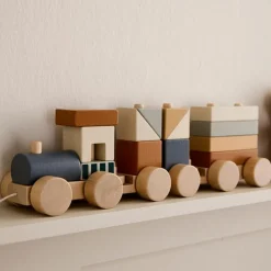 Discount Train d'activités Blocs marron Jeu De Construction