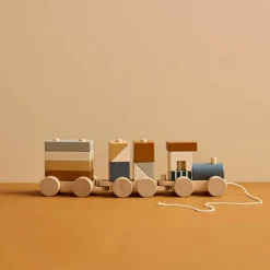 Discount Train d'activités Blocs marron Jeu De Construction