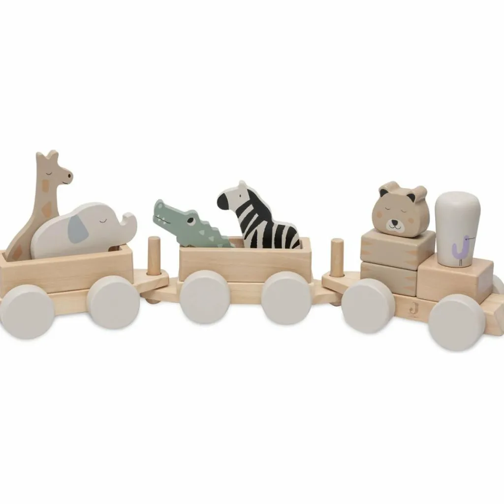 Train de construction en bois Jungle Jambo Jeu De Construction