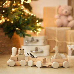 Train de construction en bois Jungle Jambo Jeu De Construction