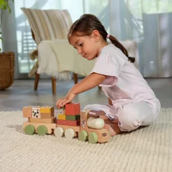 Hot Train de construction en bois Boho Chic Jeu De Construction