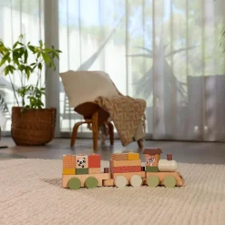 Hot Train de construction en bois Boho Chic Jeu De Construction