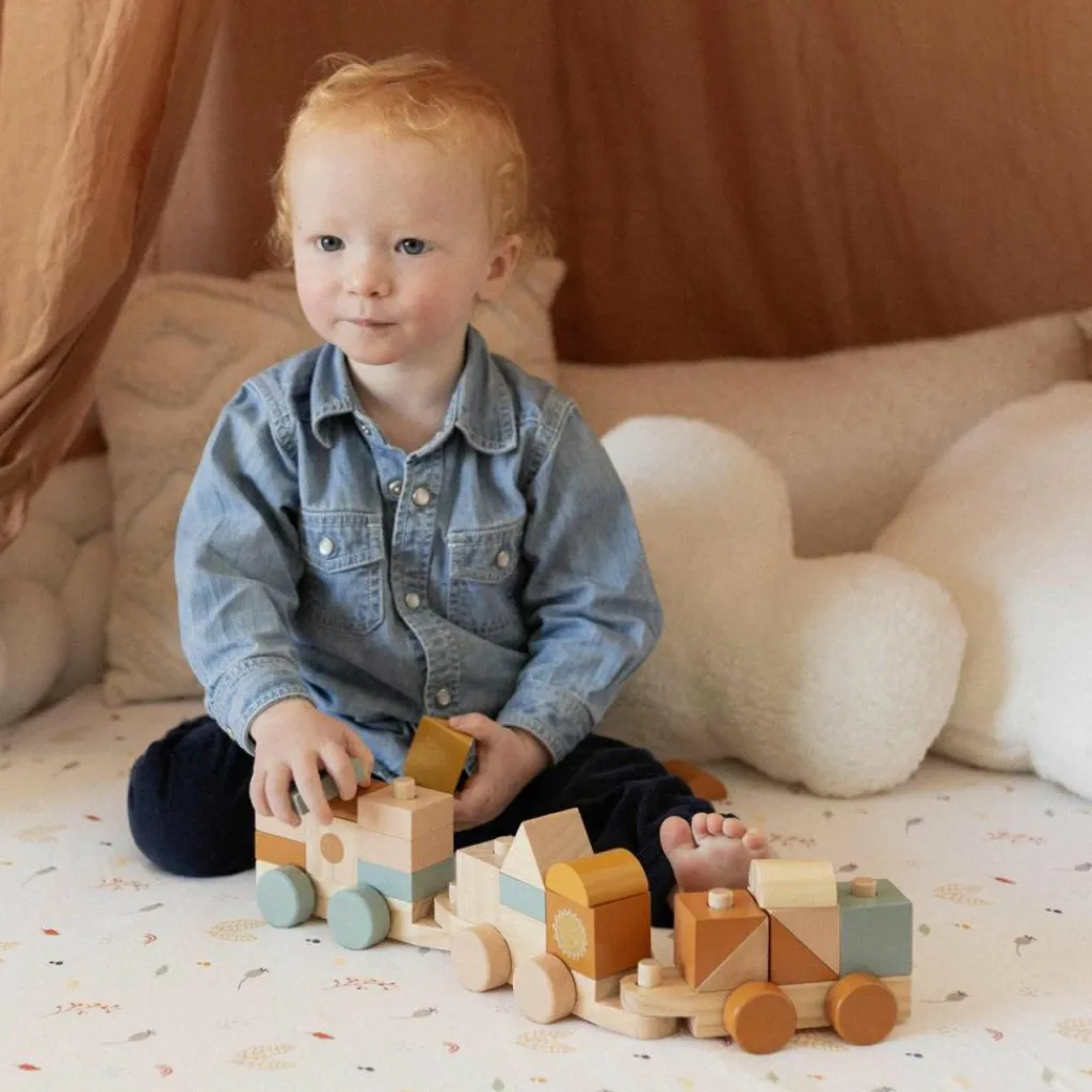 Sale Train de construction en bois Jeu De Construction