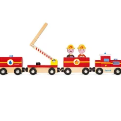 Clearance Train en bois Pompiers Story Petites Voitures, Véhicules Et Circuits