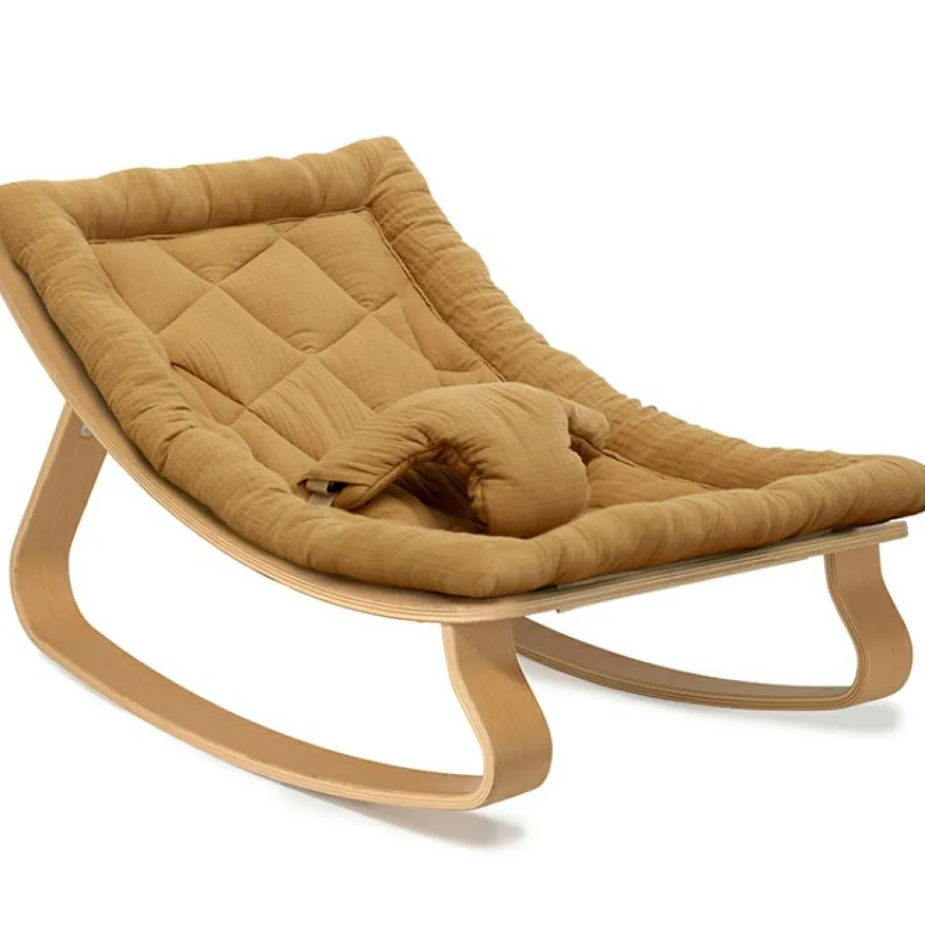 Transat à balancement en bois de hêtre Levo Camel Transat