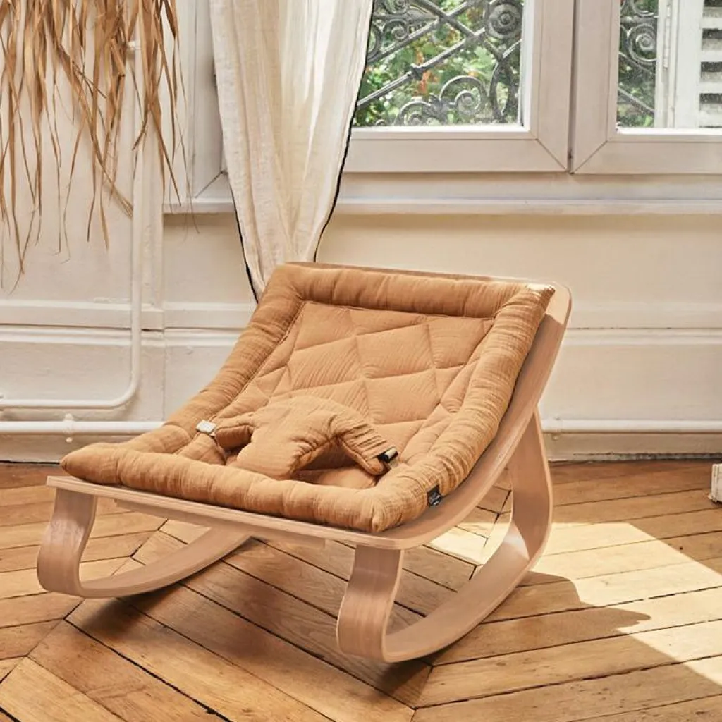 Transat à balancement en bois de hêtre Levo Camel Transat