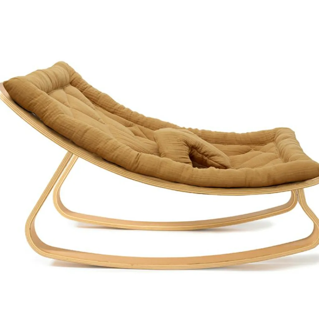 Transat à balancement en bois de hêtre Levo Camel Transat