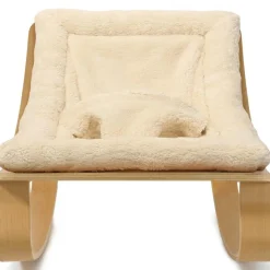 Outlet Transat à balancement en bois de hêtre Levo Fur Milk Transat