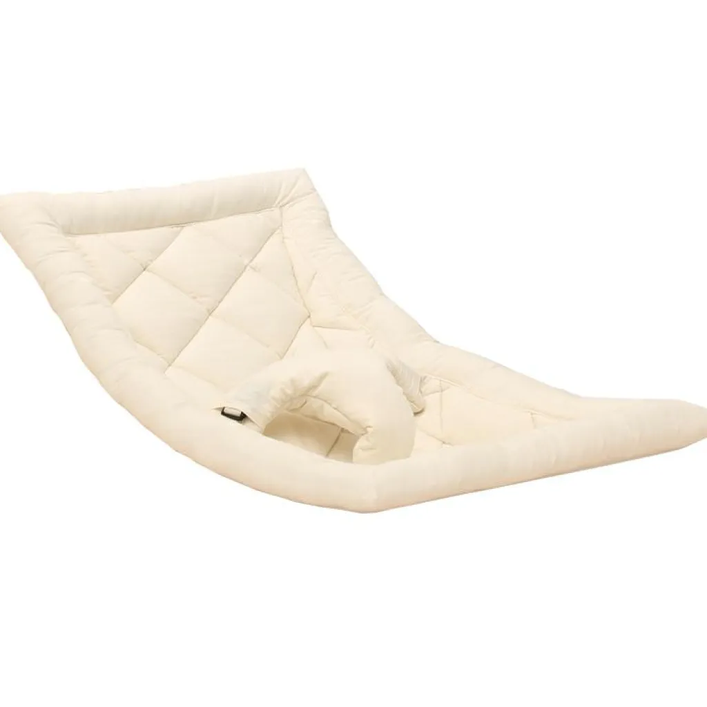 Hot Transat à balancement Levo organic milk en bois de hêtre Transat