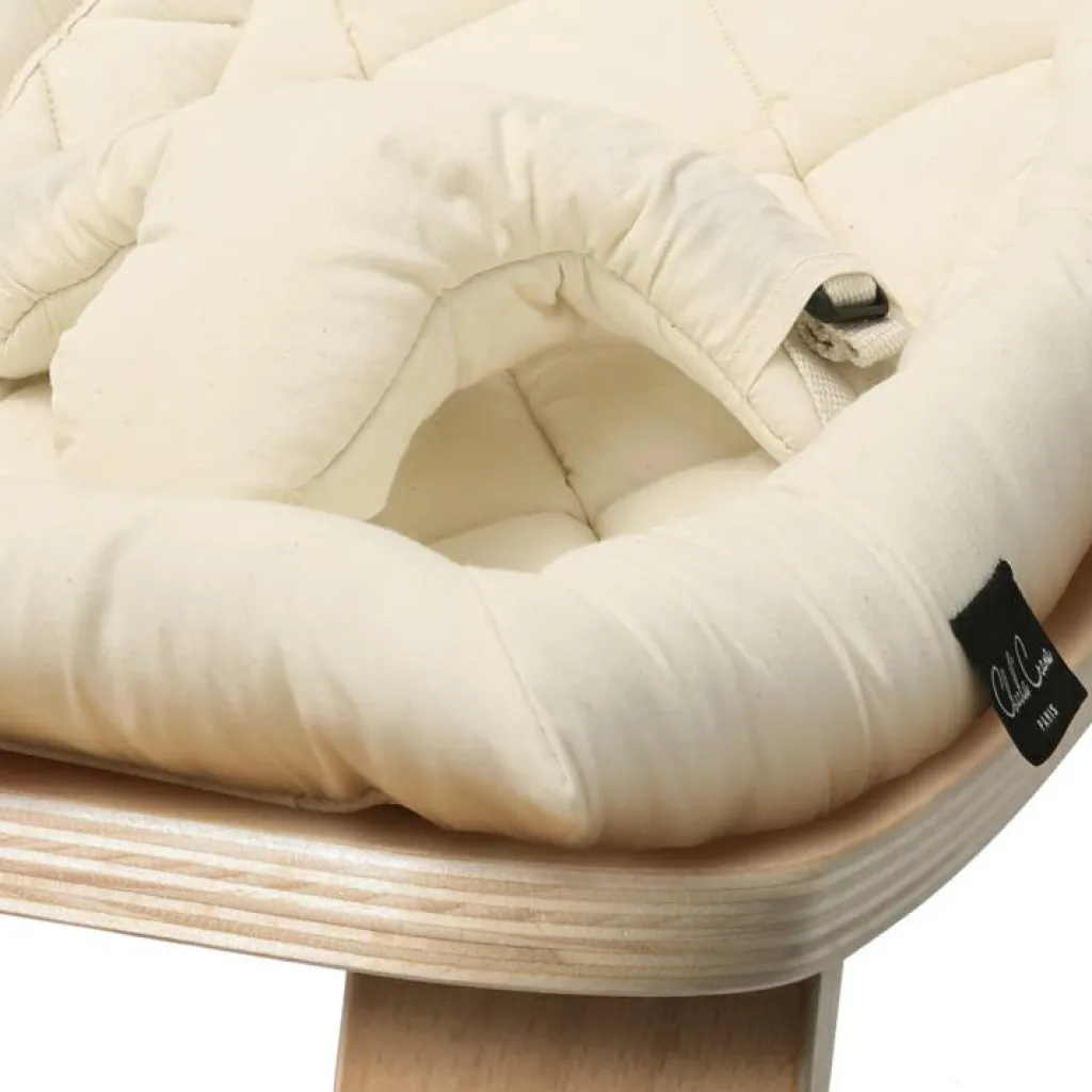 Hot Transat à balancement Levo organic milk en bois de hêtre Transat