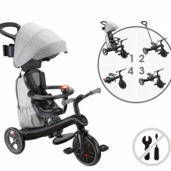 Best Tricycle Trike Explorer Deluxe 4 en 1 Noir-Gris Tricycle