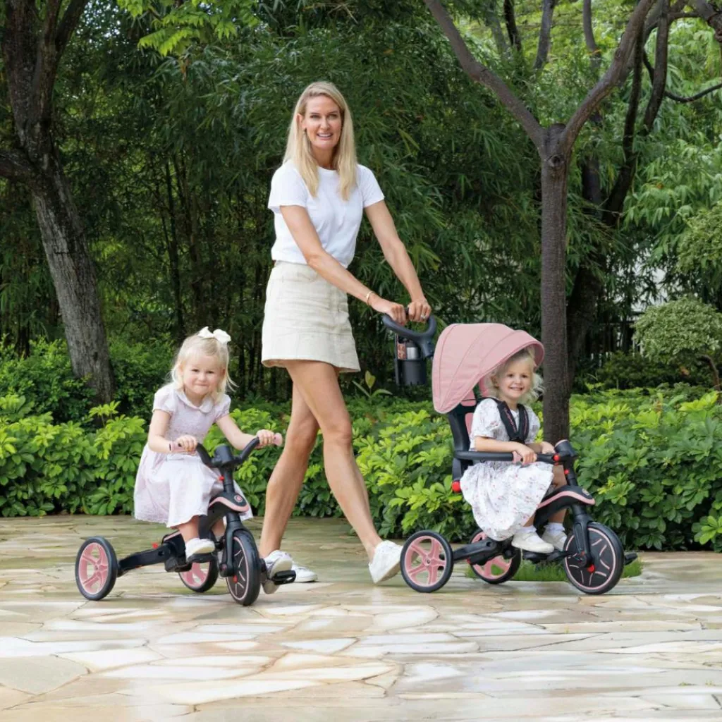 Online Tricycle Trike Explorer Foldable 4 en 1 Pastel Rose Tricycle