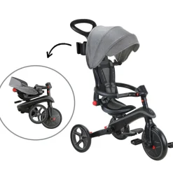 Tricycle Trike Explorer Foldable 4 en 1 Noir-Gris Tricycle