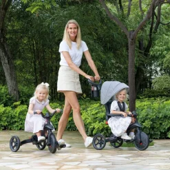 Tricycle Trike Explorer Foldable 4 en 1 Noir-Gris Tricycle